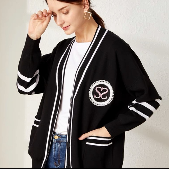 Sandro Sweaters - Sandro pearl black cardigan